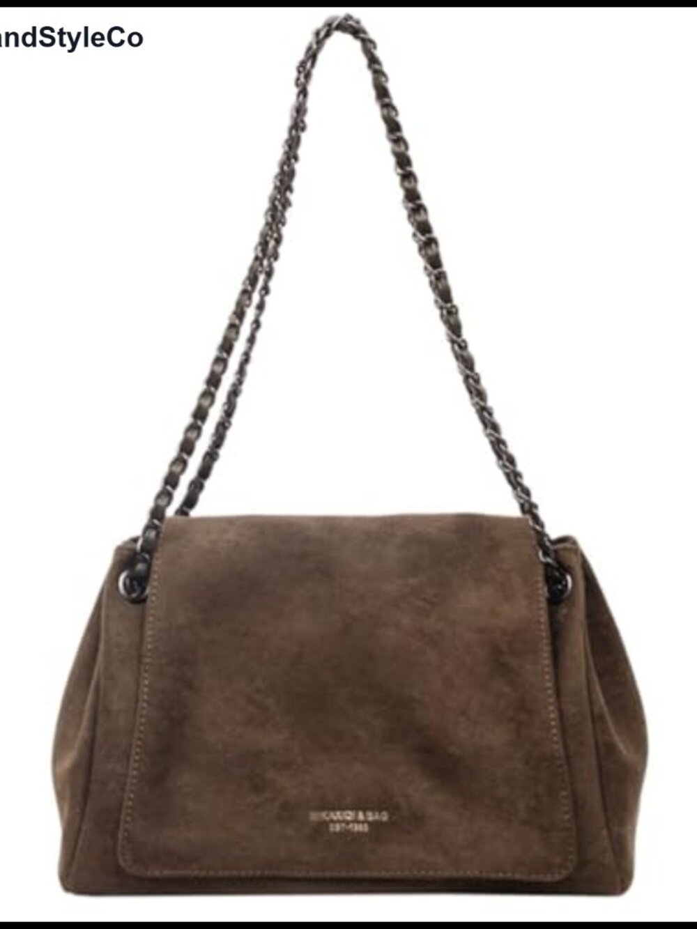 Faux Suede Top Handle Bag Slouchy Shoulder Hobo Handbag